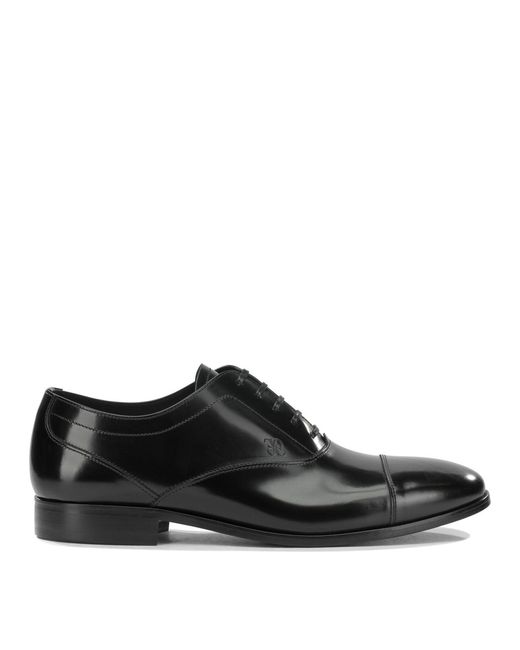 Fabi Black Leather Brogues for men
