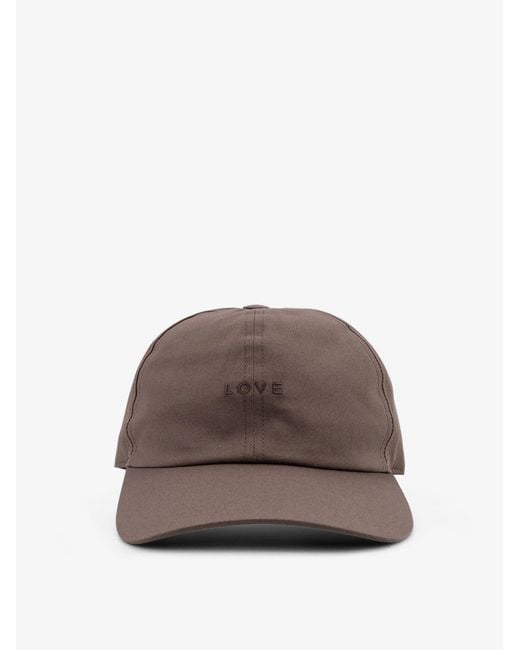Rick Owens Brown Cotton Blend Hat for men