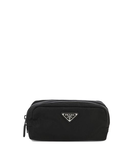 Prada Black Re-Nylon Beauty Case for men