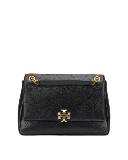 Tory Burch Black Leather Shoulder Bag