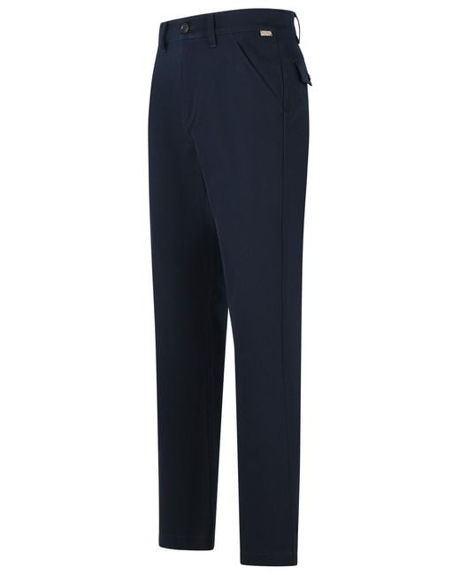 Burberry Blue 'Arthur' Cotton Pants for men