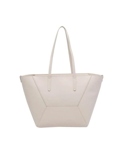 Brunello Cucinelli Gray "Duo" Small Shoulder Bag