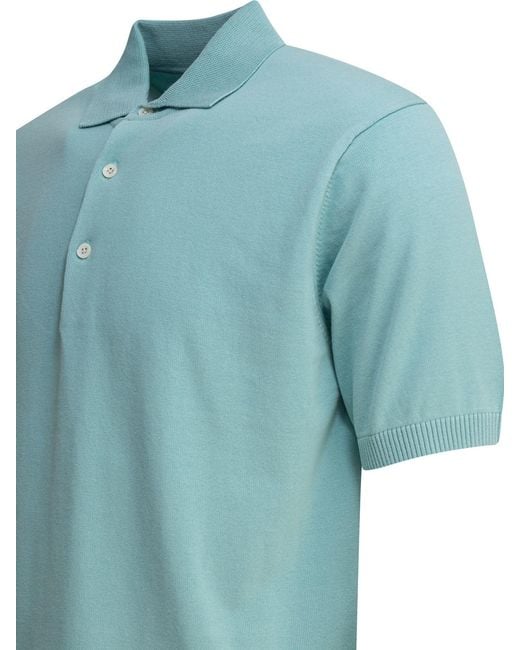Beams Plus Blue 12G Polo Shirts Light for men