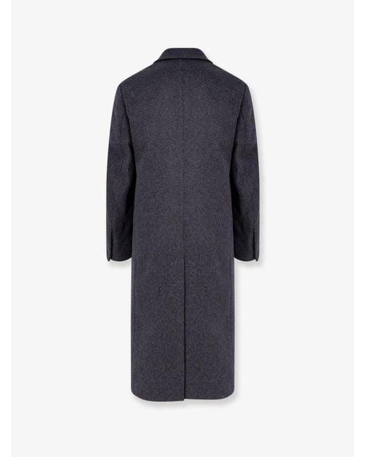 TONYWACK Blue Tailored Wool And Cashmere Coat for men