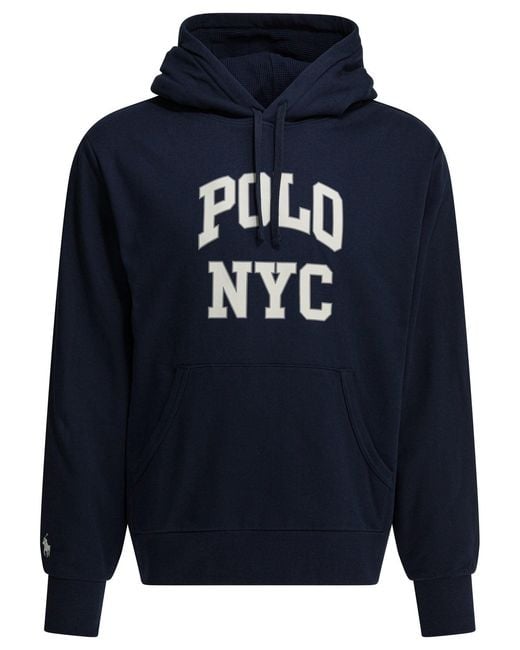 Polo Ralph Lauren Blue Cotton Sweatshirt for men