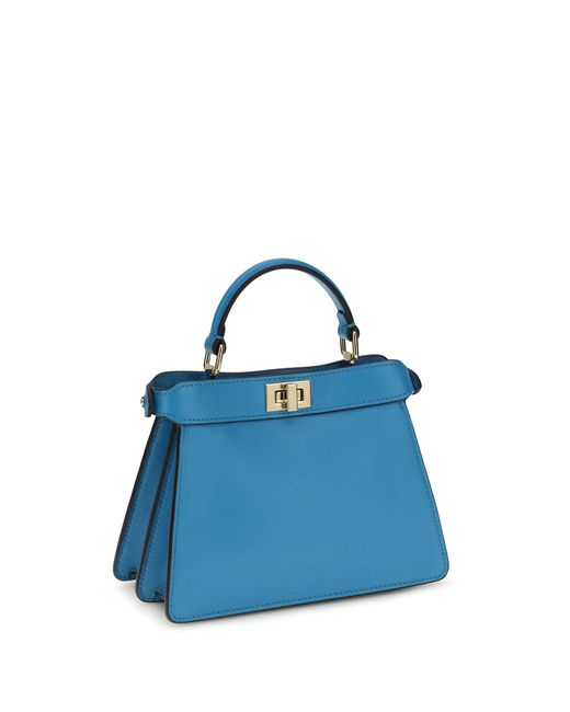 Fendi Blue Peekaboo I See U Petite Handbag