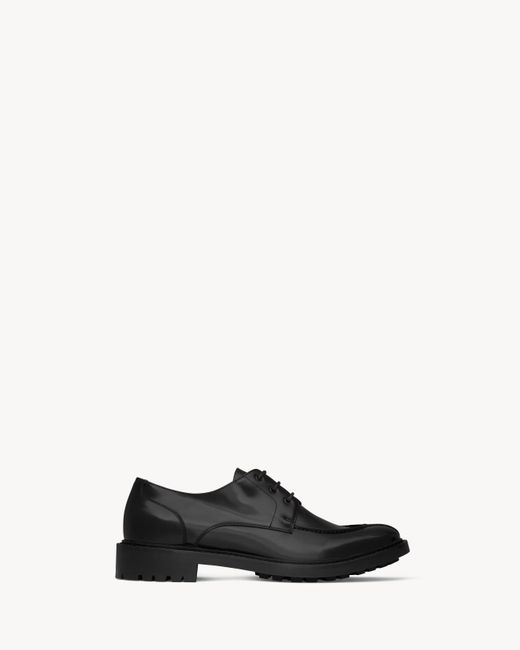 Saint Laurent White "Lino" Lace Up Shoes for men