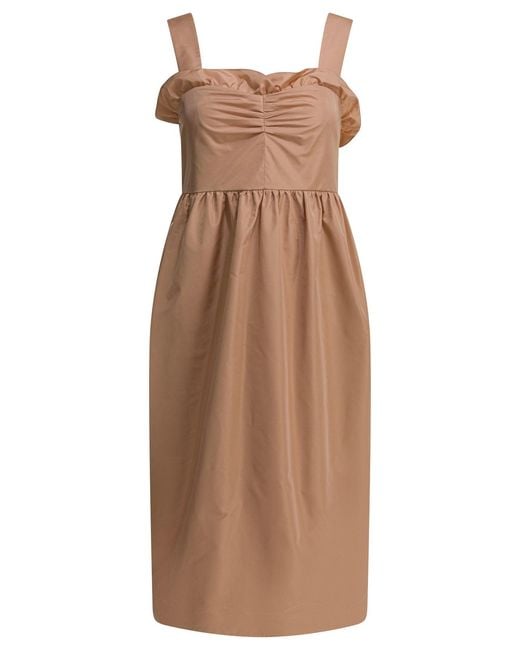 Chloé Brown Balloon Dress