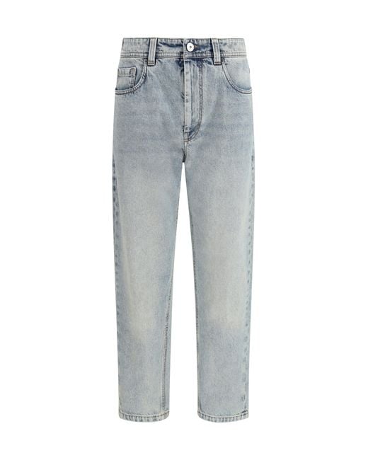 Brunello Cucinelli Blue Straight Jeans