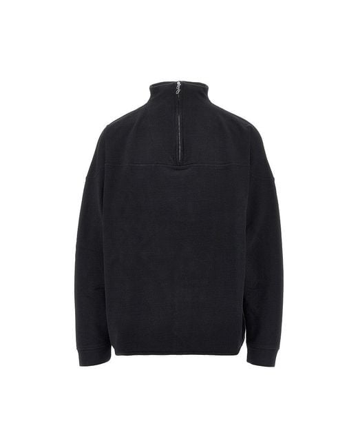 Jacquemus Blue 'Rond Carré' Quarter-Zip Sweatshirt for men