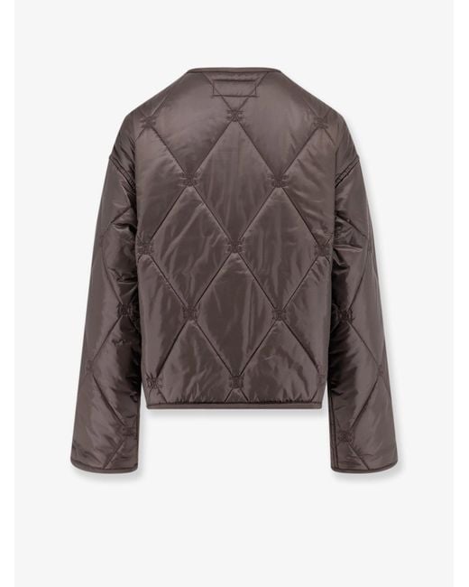 Céline Brown Triomphe Quilted Jacket