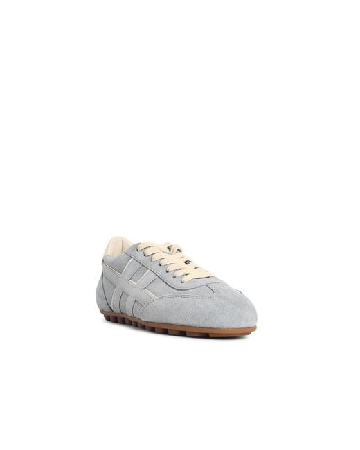 Hogan White 'H693' Suede Sneakers