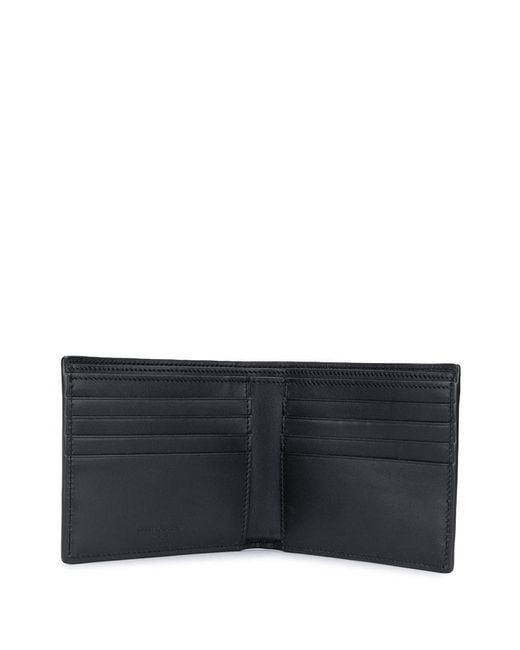 Saint Laurent Black Mini Leather Bi-Fold Wallet for men