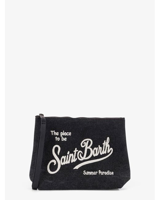 Mc2 Saint Barth Black Aline Canvas Clutch for men