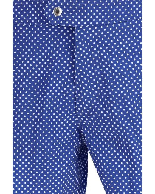 Tom Ford Blue Polka Dot Swim Shorts for men