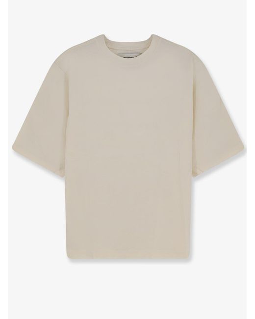 Women's White Cotton Blend T-Shirt