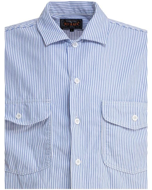 Beams Plus Work Shirts Blue for men