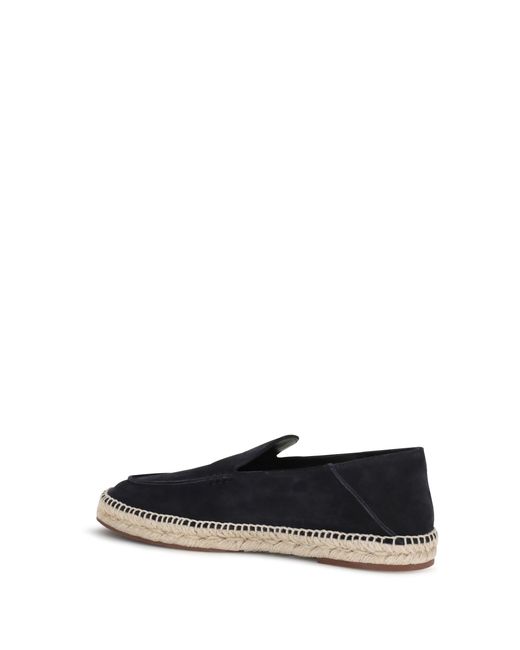 Loro Piana White Slip-On Shoes Leather