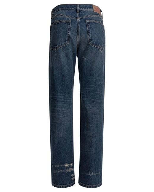 Prada Blue Straight Leg Jeans for men