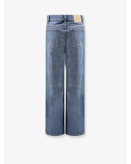 Céline Blue Wide Leg Jeans Light