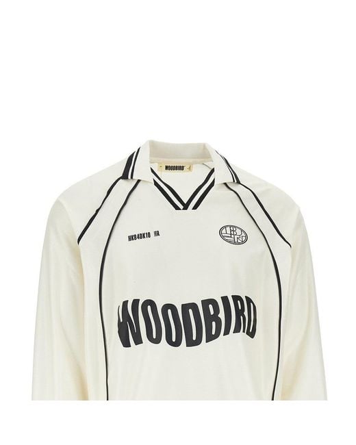 Woodbird White 'Wbtaka' Sports Polo Shirt for men
