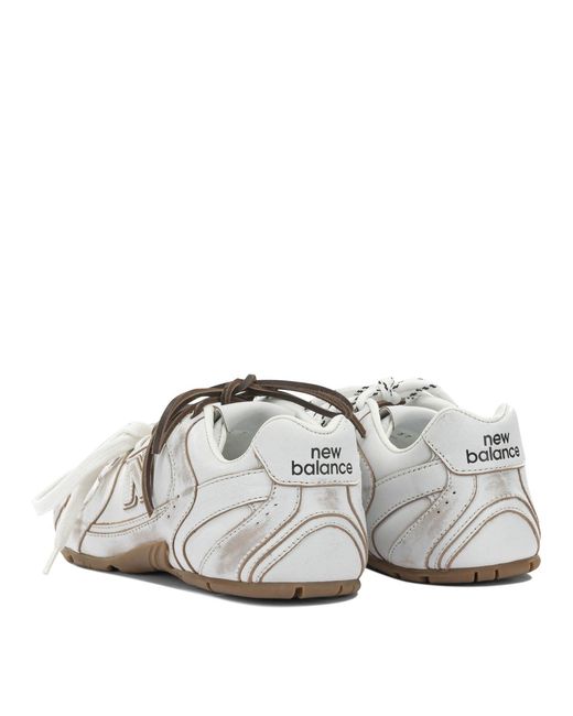 Miu Miu White New Balance X 530 Sl Sneakers