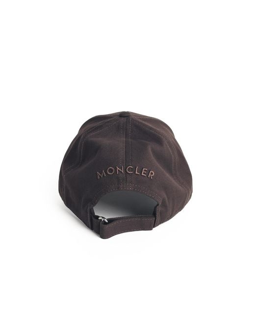 Moncler Black Cotton Cap for men