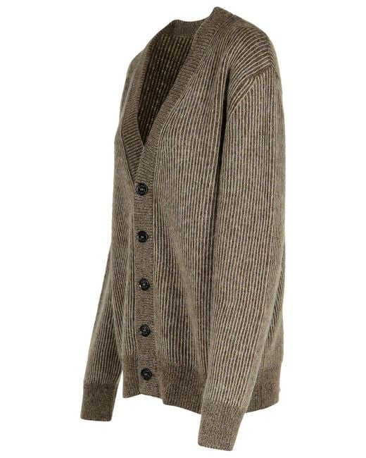 Altea Green Wool Blend Cardigan for men