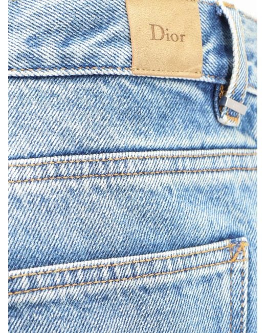 Dior Blue Dior Regular Cotton Jeans for men