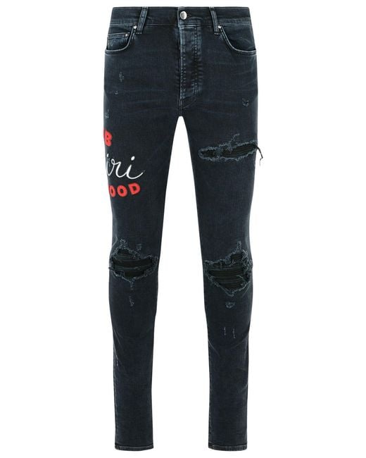 Amiri Blue Cotton Jeans for men