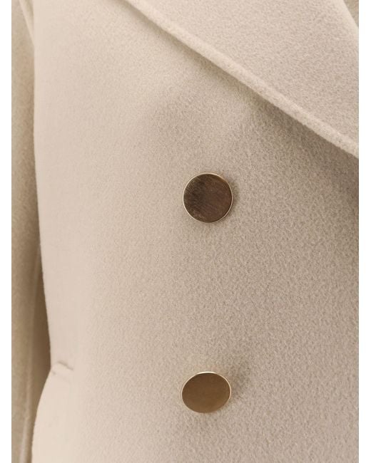 Max Mara Natural Smmmargot Double Fabric Coat