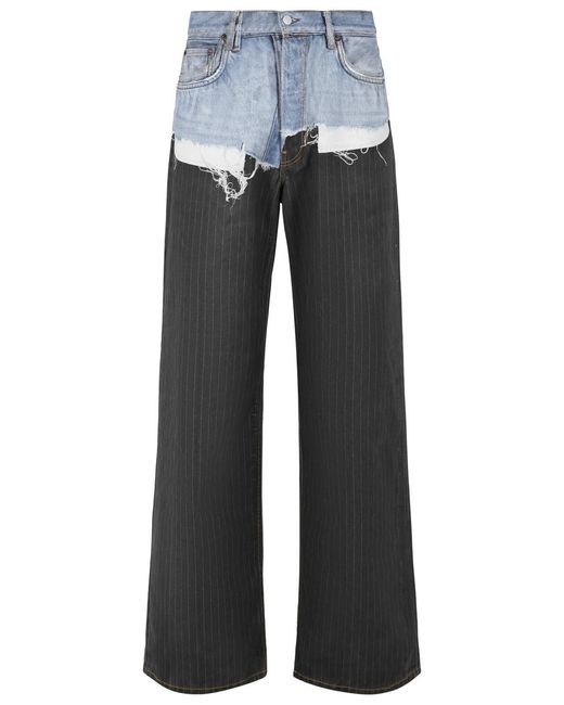 Acne Gray Cotton Jeans for men
