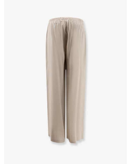Max Mara Natural Mxpdestino Linen And Viscose Trousers