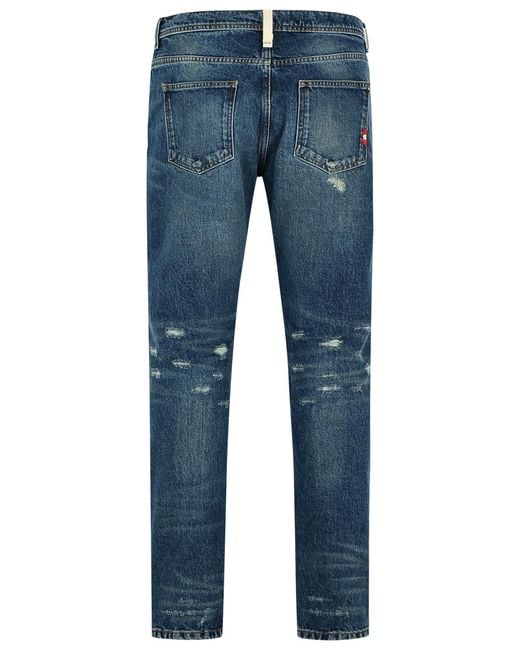 AMISH Blue David Cotton Jeans for men