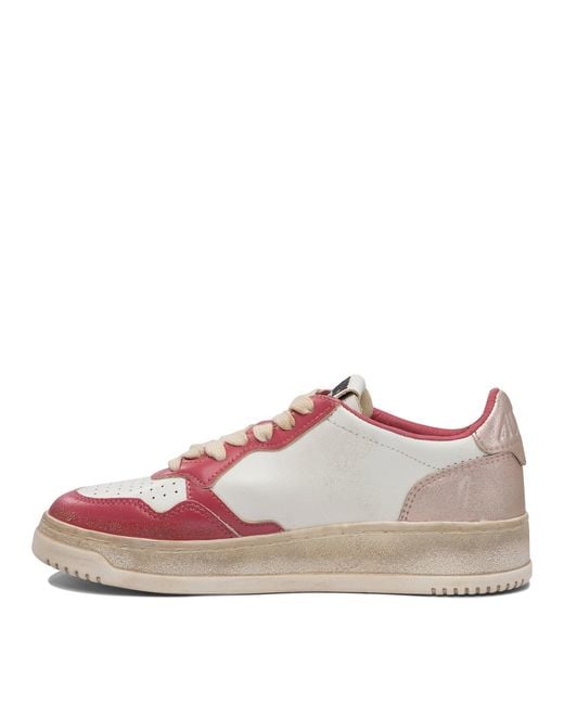 Autry Pink Medalist Sneakers