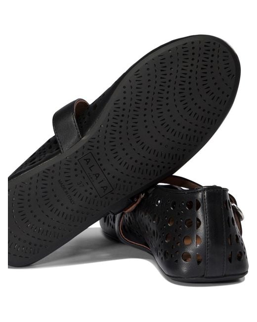 Alaïa Black "Vienne" Ballet Flats