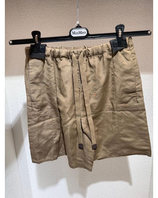 Max Mara Pure Brown "Quebe" Shorts
