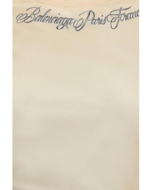 Balenciaga White Cotton T-Shirt