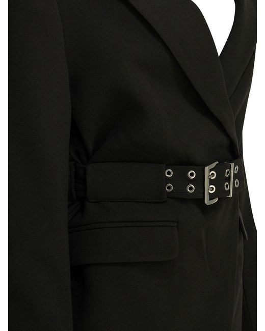 Ganni Black Crepe Blazer