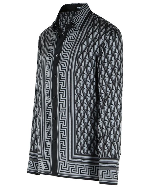 Versace Black Slim Shirt for men