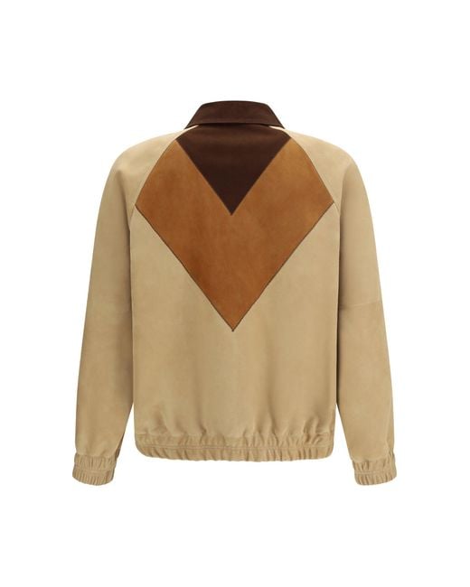 Valentino Brown Suede Jacket for men