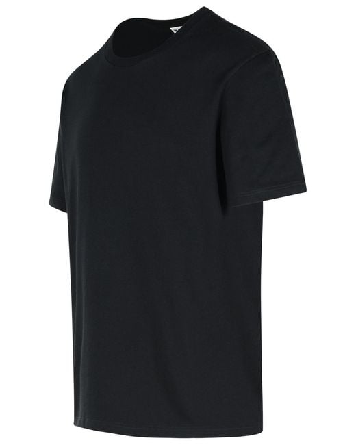Jil Sander Black T-Shirt With Ribbed Neckline for men