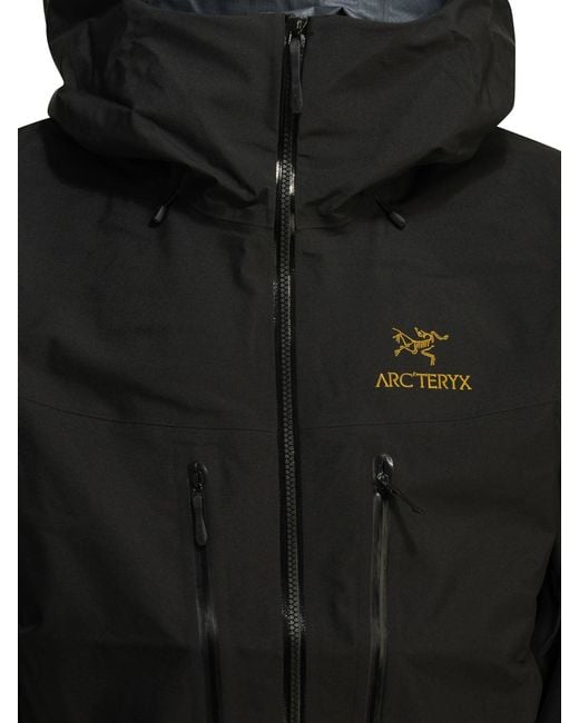 Arc'teryx Black Alpha Sv Windbreaker Jacket for men