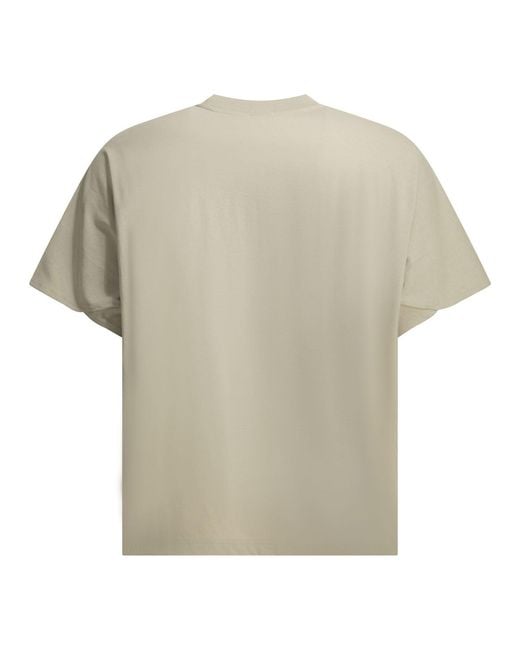Goldwin White "Helicoid" Crewneck T-Shirt for men
