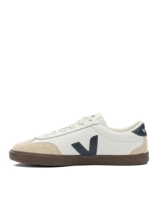 Veja White "Volley" Sneakers