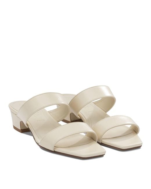 Aeyde White "Kemi 30Mm" Heeled Sandals