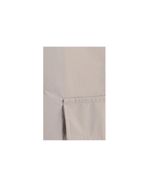 Brunello Cucinelli White Waterproof Jacket for men