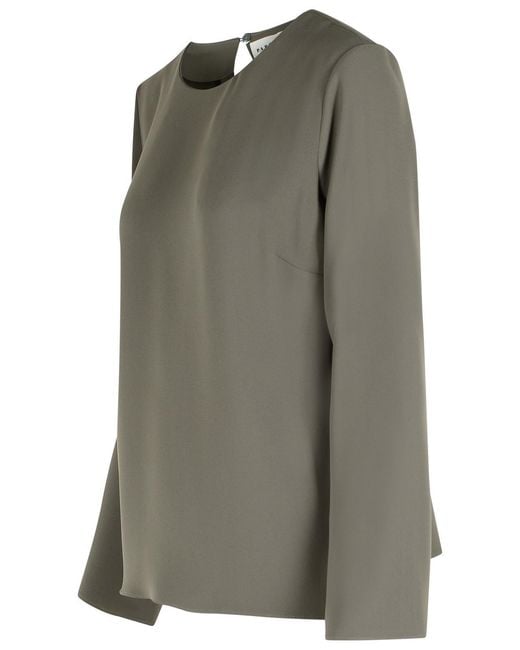 P.A.R.O.S.H. Green P.A.R.O..H. 'Poker' Polyester Blouse