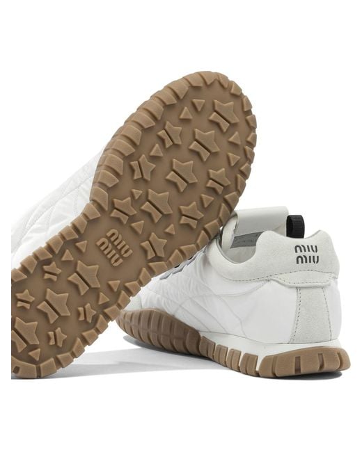 Miu Miu White Tyre Sneakers