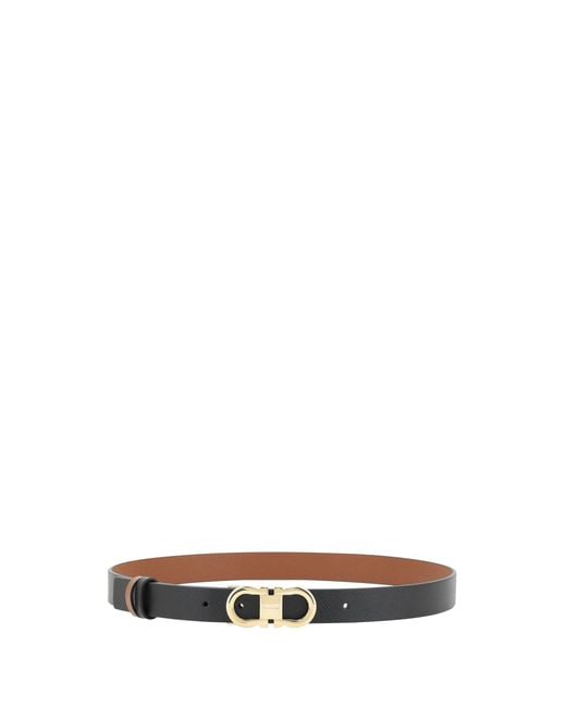 Ferragamo White Belts E Braces